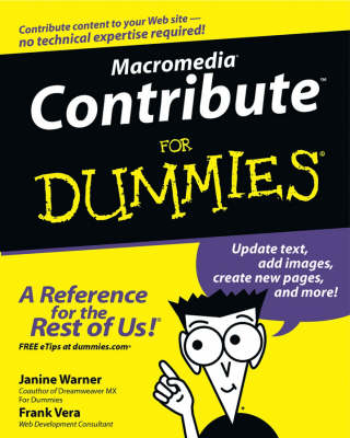 Book cover for Macromedia Contribute for Dummies