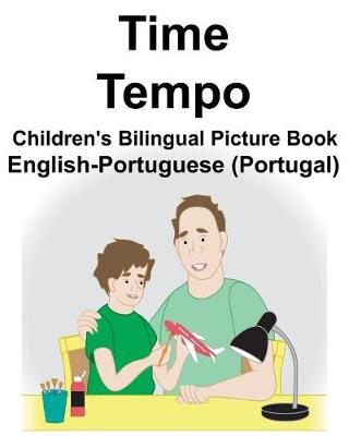 Book cover for English-Portuguese (Portugal) Time/Tempo Children's Bilingual Picture Book