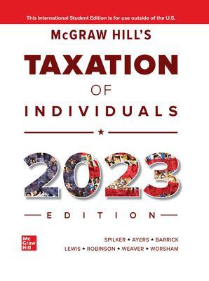 Book cover for ISE McGraw-Hill's Taxation of Individuals 2023 Edition