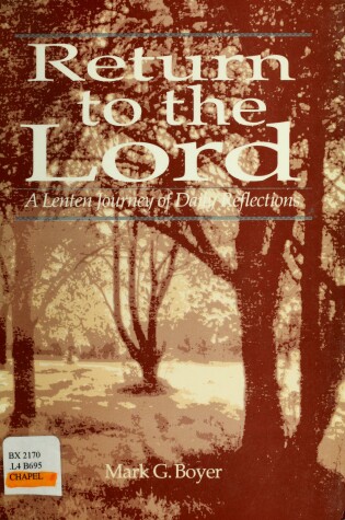 Book cover for Return to the Lord