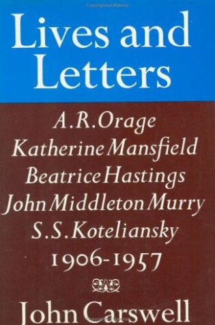 Cover of Lives and Letters