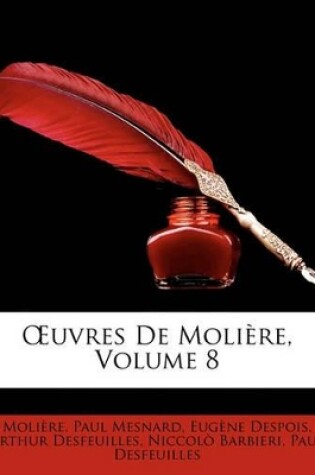 Cover of Uvres de Molire, Volume 8