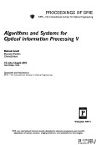 Cover of Algorithms and Systems for Optical Information Processing V