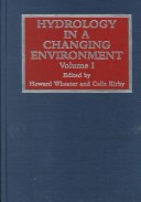 Book cover for Hydrology in a Changing Environment