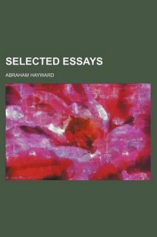 Cover of Selected Essays (Volume 1)