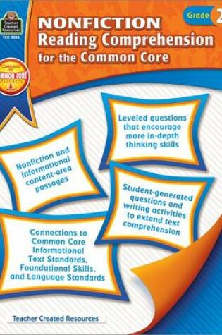Cover of Nonfiction Reading Comprehension for the Common Core Grd 2