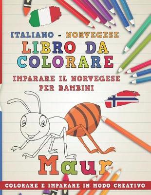 Book cover for Libro Da Colorare Italiano - Norvegese. Imparare Il Norvegese Per Bambini. Colorare E Imparare in Modo Creativo