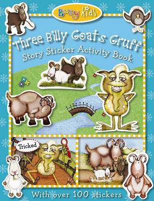 Book cover for Busy Kids Sticker Storybook Three Billy Goats