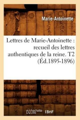 Cover of Lettres de Marie-Antoinette