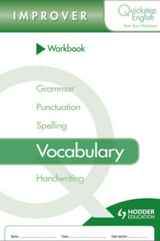 Cover of Quickstep English Workbook Vocabulary Improver Stage