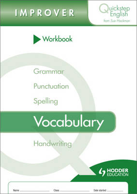 Book cover for Quickstep English Workbook Vocabulary Improver Stage
