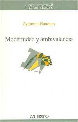 Book cover for Modernidad y Ambivalencia