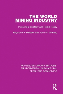 Book cover for The World Mining Industry