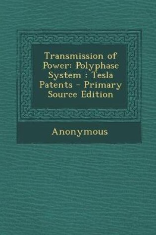 Cover of Transmission of Power