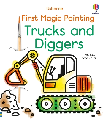 Book cover for First Magic Painting Trucks and Diggers