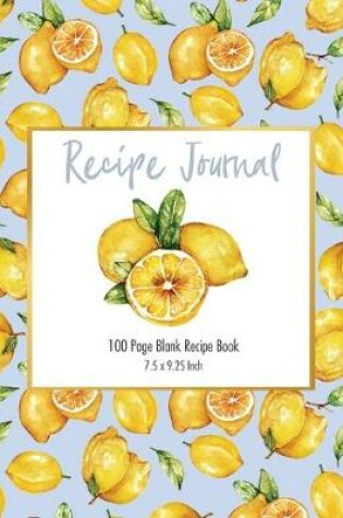 Cover of Recipe Journal - Lemons