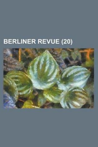 Cover of Berliner Revue (20 )