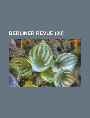 Book cover for Berliner Revue (20 )