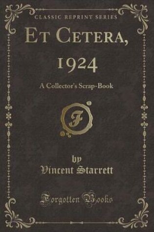 Cover of Et Cetera, 1924