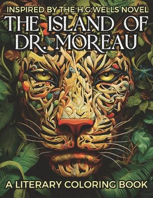 Book cover for Coloring Book inspired by H.G. Wells Novel The Island of Dr. Moreau