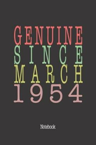 Cover of Genuine Since March 1954