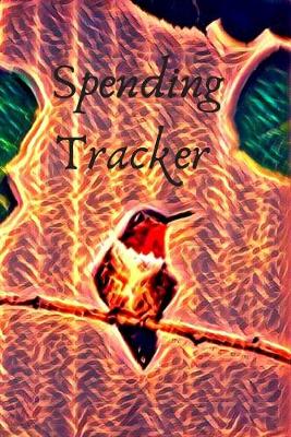 Book cover for Ruby Throated Hummingbird Wildlife Lover Expense & Spending Tracker Notebook