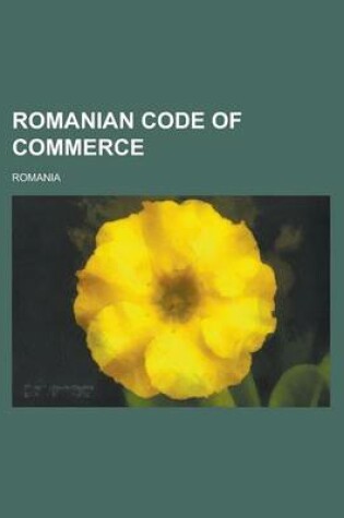 Cover of Romanian Code of Commerce