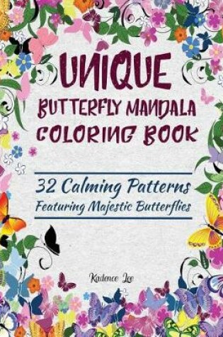 Cover of Unique Butterfly Mandala Coloring Book