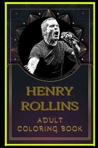 Cover of Henry Rollins Adult Coloring Book