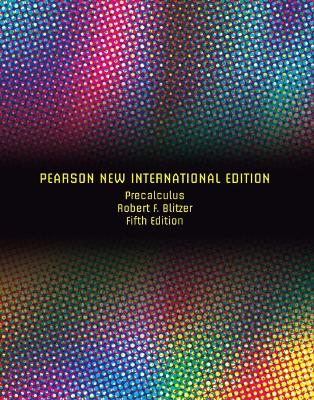 Book cover for Precalculus: Pearson New International Edition