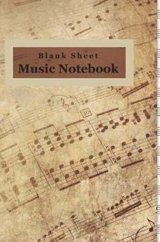 Cover of Music Blank Sheet Notebook