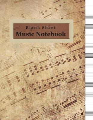 Book cover for Music Blank Sheet Notebook