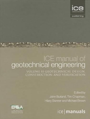Book cover for ICE Manual of Geotechnical Engineering Vol 2