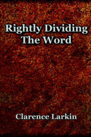 Cover of Rightly Dividing The Word (1921)