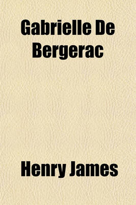 Book cover for Gabrielle de Bergerac