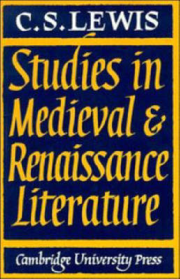 Book cover for Studies in Medieval Renaissance Literature