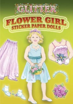 Book cover for Glitter Flower Girl Sticker Paper Doll