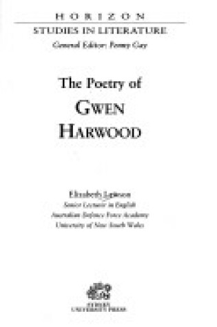 Cover of The Poetry of Gwen Harwood