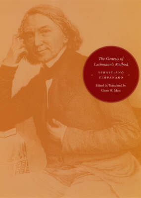 Book cover for The Genesis of Lachmann's Method