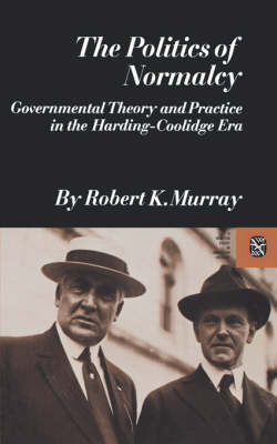 Book cover for The Politics of Normalcy