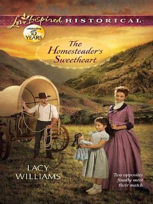 Book cover for The Homesteader's Sweetheart
