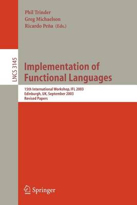 Cover of Implementation of Functional Languages