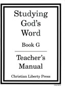 Cover of Studying Gods Word Book G Teacher Manual