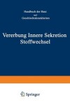 Book cover for Vererbung Innere Sekretion Stoffwechsel