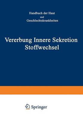 Book cover for Vererbung Innere Sekretion Stoffwechsel