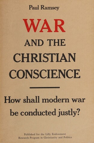 Book cover for War and the Christian Conscience