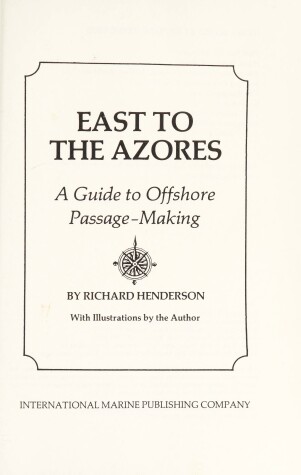 Book cover for East to the Azores