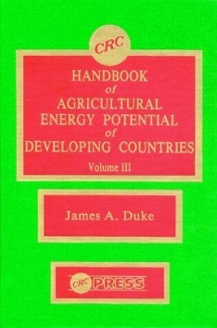 Cover of Handbook of Agriculture Energy Potential Development, Volume III