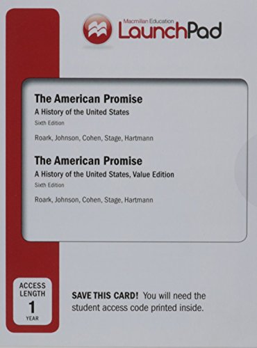 Book cover for Launchpad for the American Promise and the American Promise Value Edition (Twelve Month Access)