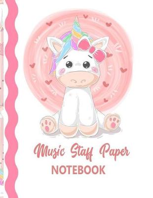 Book cover for Music Staff Paper Notebook